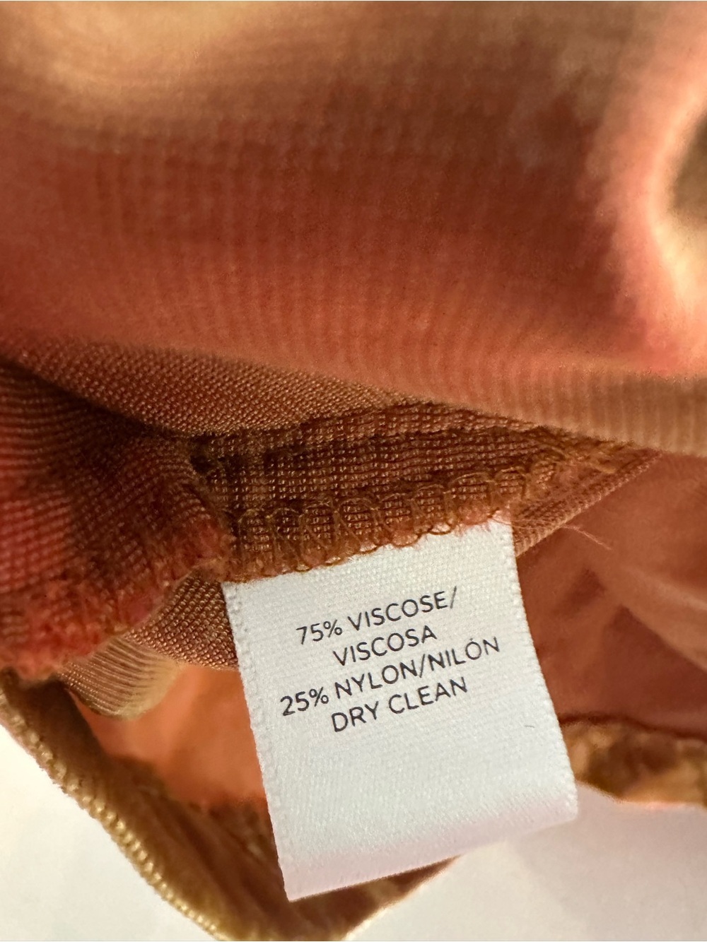 LOFT Velvet Burnout Short Sleeve Blouse - Copper Tone Size XS - Picture 3 of 6